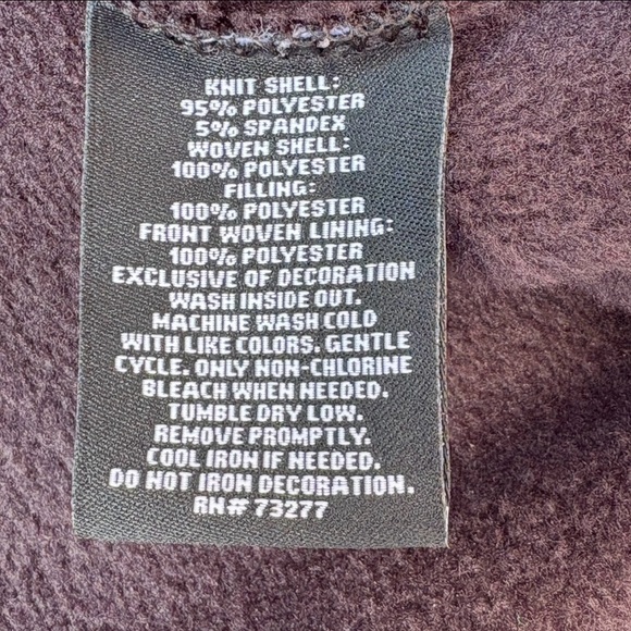 Women’s XL Purple & Black Sporty Hoodie Jacket Outerwear Activewear FILA Sport - Picture 8 of 9